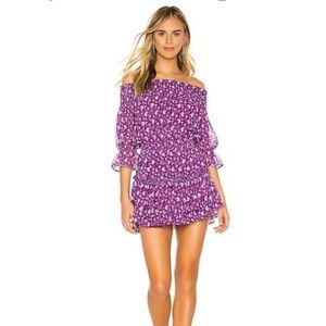 Misa Los Angeles Strapless Mini Dress.